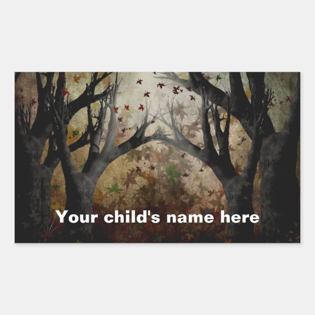 Schulbuchaufkleber Rechteckiger Aufkleber (Vorderseite)