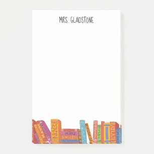 Schulbücher addieren Namen 4 x 6 Post-it Klebezettel