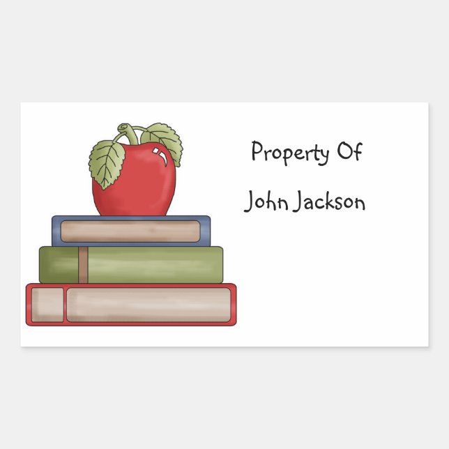 Schulbücher - Eigenschaft des Sticker (Vorderseite)