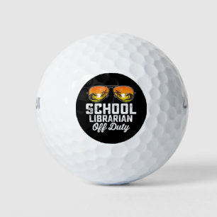 Schulbücherei am letzten Schultag Golfball