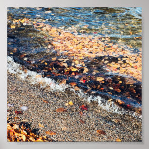 Schulbucht im Herbst Poster