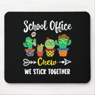 Schulbüro-Crew Wir halten zusammen Byck zur Schule Mousepad