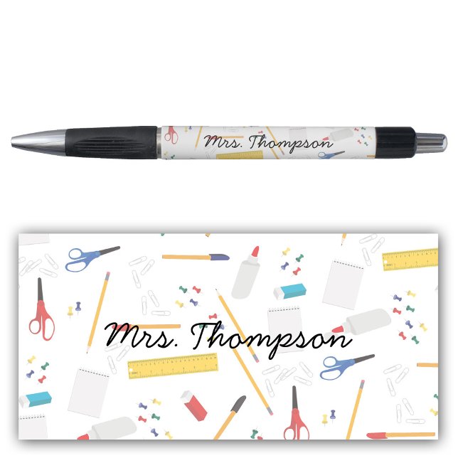 Schulbüros - Geschenke für Musterlehrer Kugelschreiber (School Office Crafts Supplies Pattern Teacher Gift Pen)