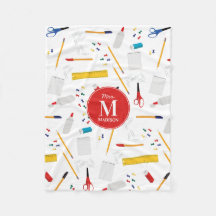 Schulbüros und Handwerksmaterial Mustermonogramm
