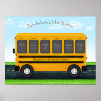 Schulbus 6 Foto Frame Custom Kid's Erinnerungen