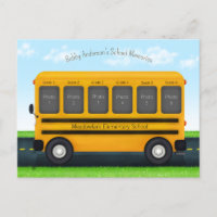 Schulbus 6 Foto Frame Custom Kid's Erinnerungen
