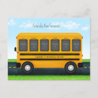 Schulbus 6 Foto Frame Maßgeschneiderte Freundinnen