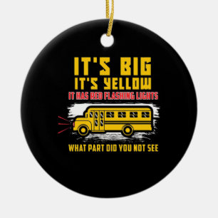 Schulbus - es ist groß keramik ornament