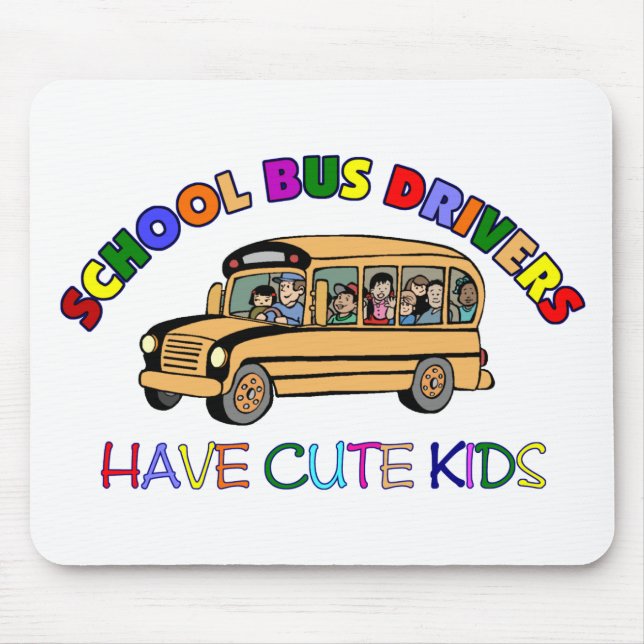 Schulbus-Fahrer Mousepad (Vorne)