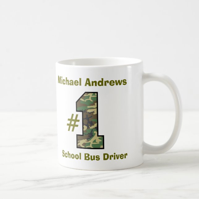 Schulbus-Fahrer V37 der Nr.-eine Tasse (Rechts)