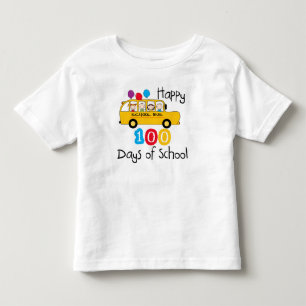 Schulbus feiern 100 Tage Kleinkind T-shirt