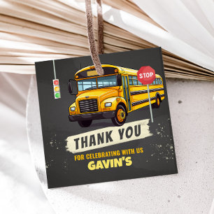 Schulbus - Geburtstagspartplatz Geschenkanhänger
