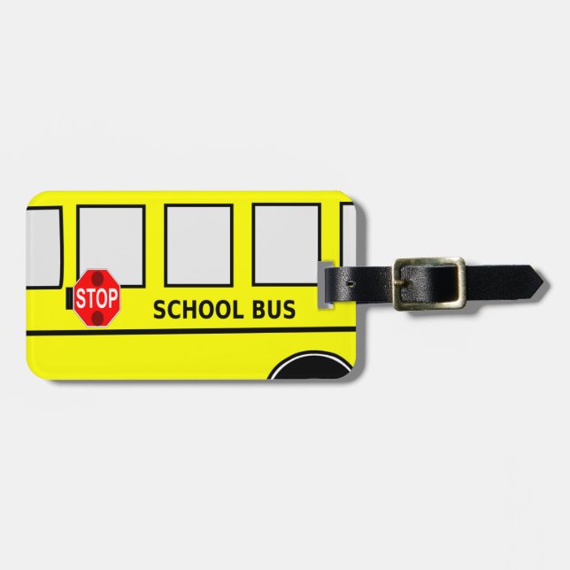 Schulbus Gepäckanhänger (Vorderseite horizontal)