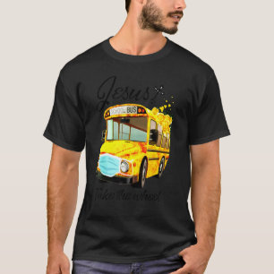 Schulbus Jesus nimmt das Rad T-Shirt