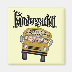 Schulbus-Kindergarten-T-Shirts und Geschenke Magnet