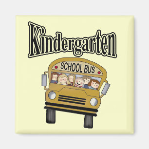 Schulbus Kindergarten Tshirts und Geschenke Magnet
