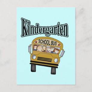 Schulbus Kindergarten Tshirts und Geschenke Postkarte