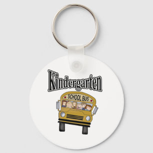 Schulbus mit Kinderkindergarten Schlüsselanhänger