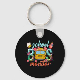 Schulbus-Monitor Schulbusfahrer Zurück zur Schule Schlüsselanhänger