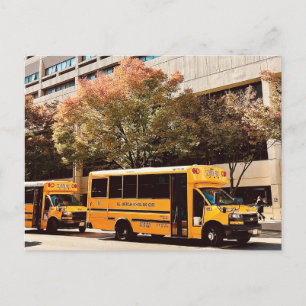 Schulbus New York Postcard Postkarte