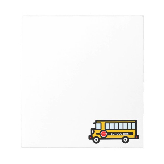 Schulbus Notizblock (Vorderseite)
