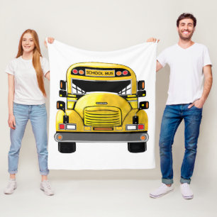 Schulbus-personalisierte Decke