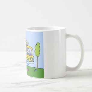Schulbus-Reiter-Cartoon Kaffeetasse