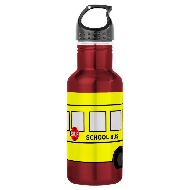Schulbus Trinkflasche (Vorderseite)