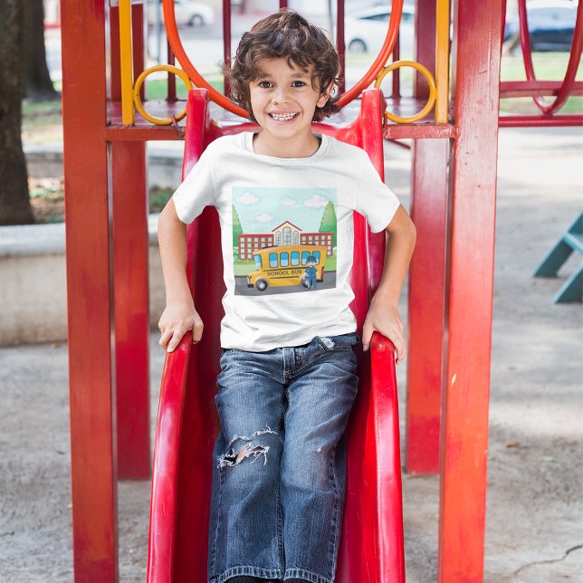 Schulbus und Fahrer T-Shirt (Von Creator hochgeladen)