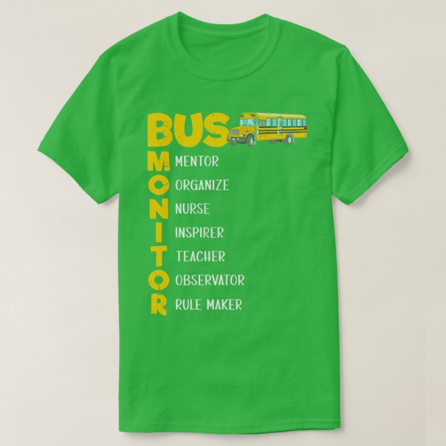 Schulbusassistent - Women Bus Monitor T-Shirt (Design vorne)
