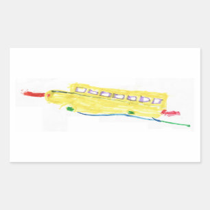 Schulbusaufkleber Rechteckiger Aufkleber