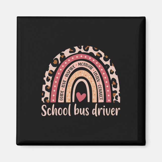 Schulbusfahrer 100. Schulbusfahrer R Magnet (Vorne)