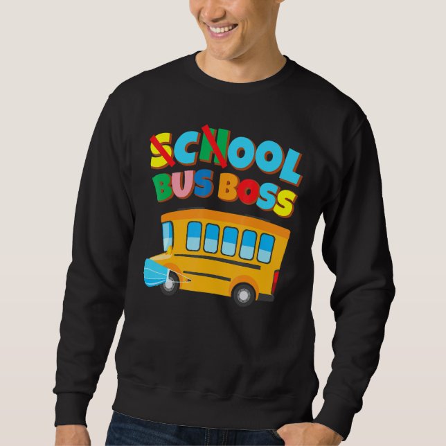 Schulbusfahrer - 100 Tage Schulabschlussmaske Sweatshirt (Vorderseite)