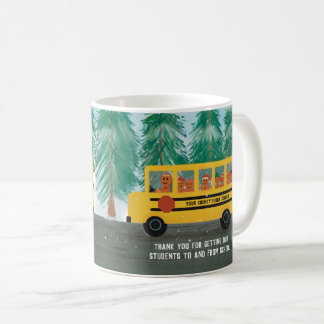 Schulbusfahrer Assistentin zu Weihnachtsgeschenk Kaffeetasse