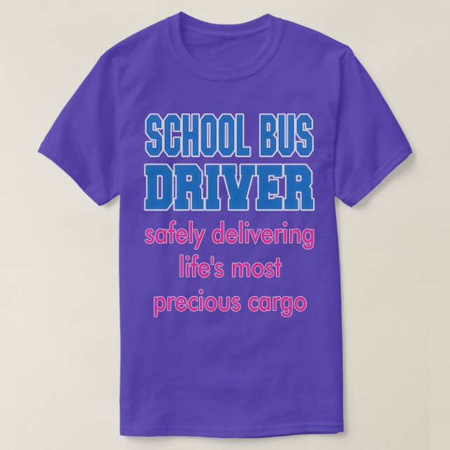 Schulbusfahrer bringen die 270er-Jahre sicher T-Shirt (Design vorne)
