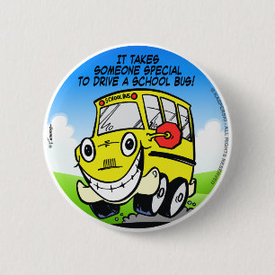 Schulbusfahrer Button
