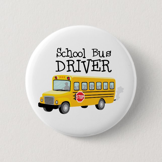 Schulbusfahrer Button (Vorderseite)