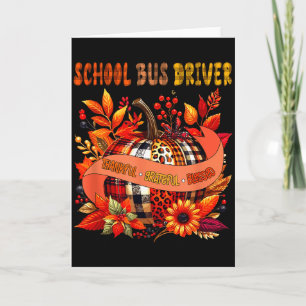 Schulbusfahrer dankbar dankbar Erntedankfest B Karte