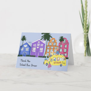 Schulbusfahrer Danke Karte