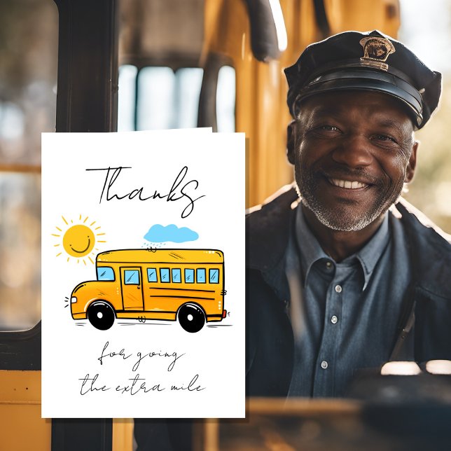 Schulbusfahrer Danke-Knopf | Busfahrer-App Karte (Von Creator hochgeladen)