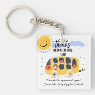 Schulbusfahrer dankt für die Extrameile k Schlüsselanhänger