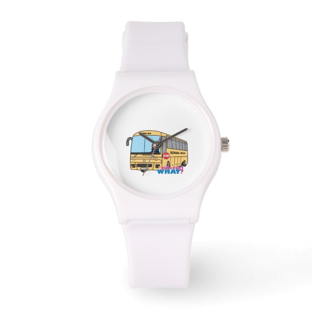 Schulbusfahrer dunkel armbanduhr (Vorderseite)