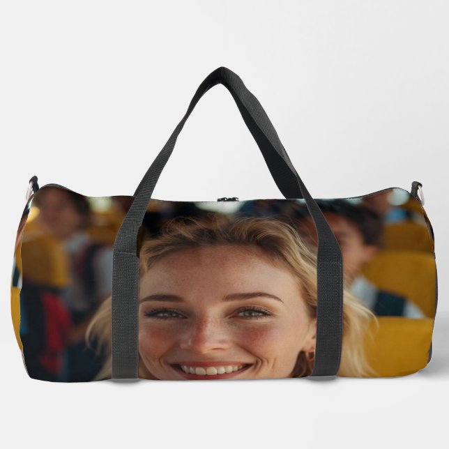 Schulbusfahrer-Foto anpassen Duffle Bag (Vorderseite)