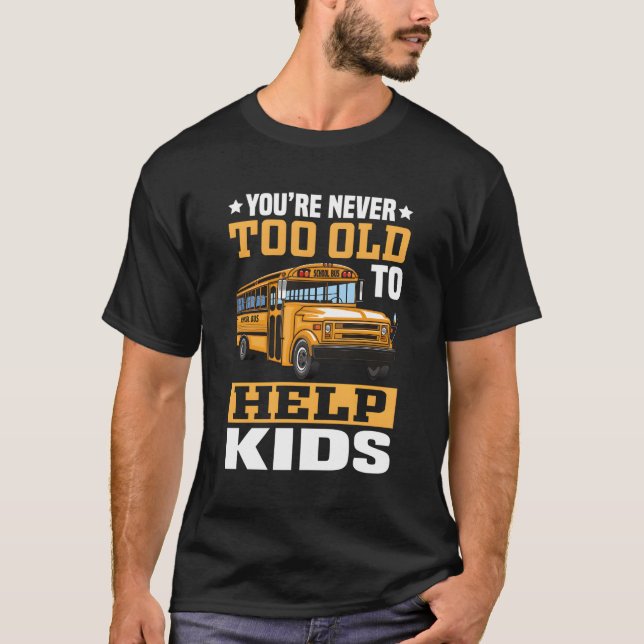 Schulbusfahrer für einen Schulbusmonitor T-Shirt (Vorderseite)