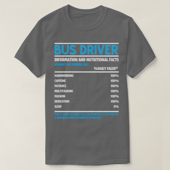 Schulbusfahrer für Schülerbetreuung 7 T-Shirt (Design vorne)