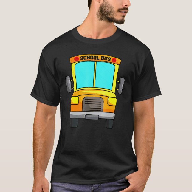 Schulbusfahrer Gelber Shuttleservice für Schüler V T-Shirt (Vorderseite)