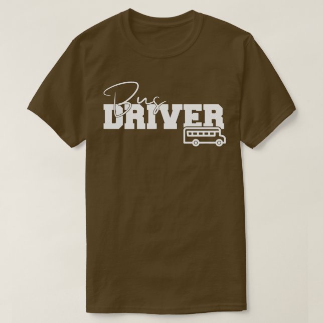 Schulbusfahrer Geschenk Busfahrer Design T-Shirt (Design vorne)