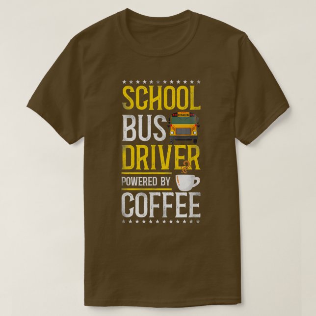 Schulbusfahrer-Kaffee 2 T-Shirt (Design vorne)