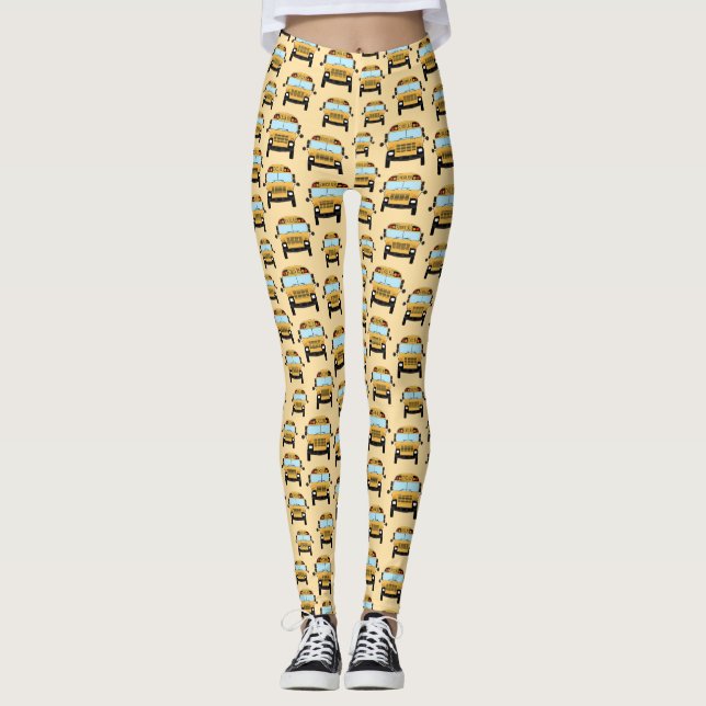 Schulbusfahrer Leggings (Vorderseite)