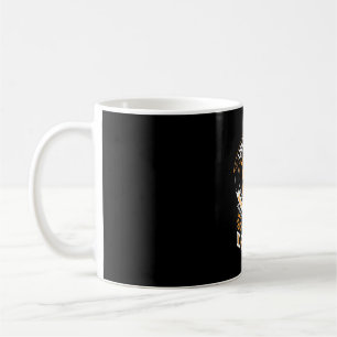 Schulbusfahrer leuchten blinkend kaffeetasse